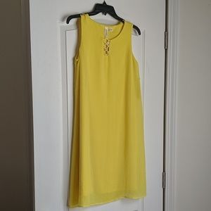 NWT Yellow Dress! Gold details!